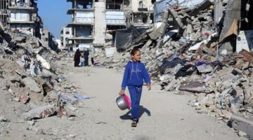 Young child in Gaza