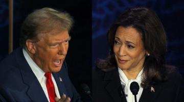 Trump and Harris