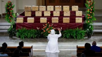 Funeral for skulls brought back to Louisiana